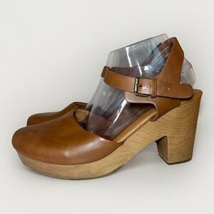 Universal Thread Marcia Brown Platform‎ Heeled Clogs Pumps Sandals SIZE 11